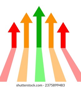 Growth business icon symbol vector image. Strategy development design image