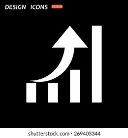 growth of business. icon. vector design