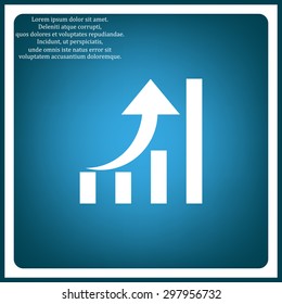 growth of business. icon. vector design