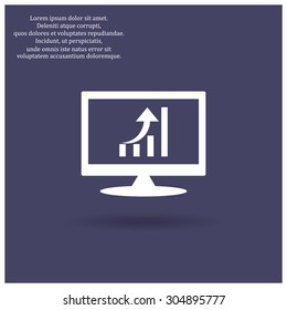 growth of business. icon. vector design