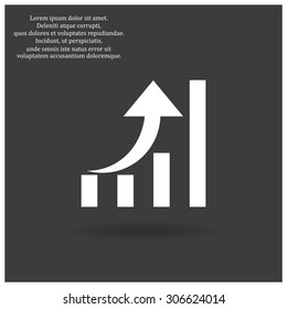 growth of business. icon. vector design