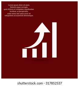 growth of business. icon. vector design