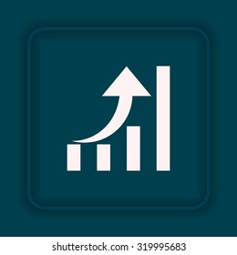 growth of business. icon. vector design