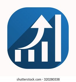 growth of business. icon. vector design