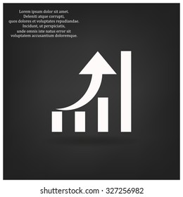 growth of business. icon. vector design