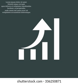 growth of business. icon. vector design