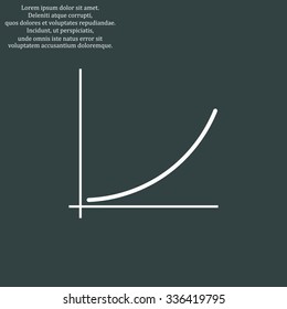growth of business. icon. vector design