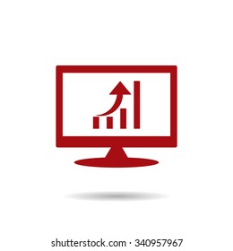 growth of business. icon. vector design