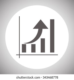 growth of business. icon. vector design