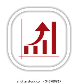 growth of business. icon. vector design