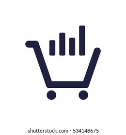 growth of business Icon Vector flat design style