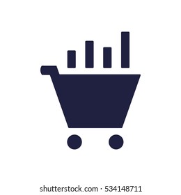 growth of business Icon Vector flat design style