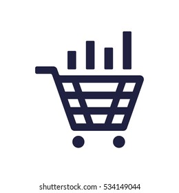 growth of business Icon Vector flat design style