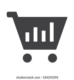 growth of business Icon Vector flat design style