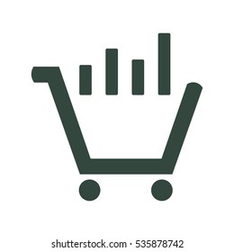 growth of business Icon Vector flat design style