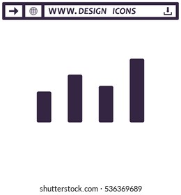 growth of business Icon Vector flat design style