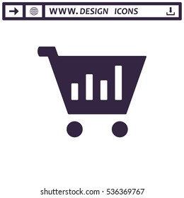 growth of business Icon Vector flat design style