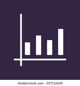 growth of business Icon Vector flat design style