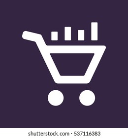 growth of business Icon Vector flat design style