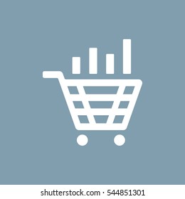 growth of business Icon Vector flat design style