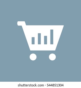 growth of business Icon Vector flat design style