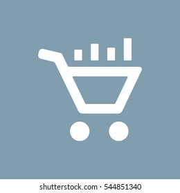growth of business Icon Vector flat design style
