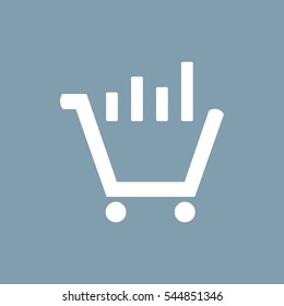 growth of business Icon Vector flat design style