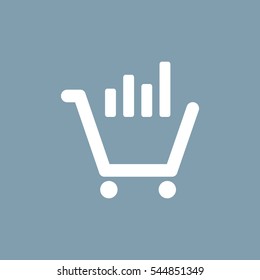 growth of business Icon Vector flat design style