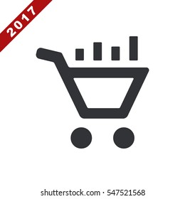 growth of business Icon Vector flat design style