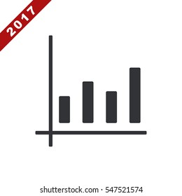 growth of business Icon Vector flat design style