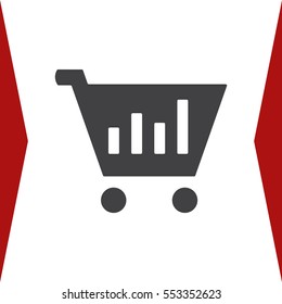 growth of business Icon Vector flat design style