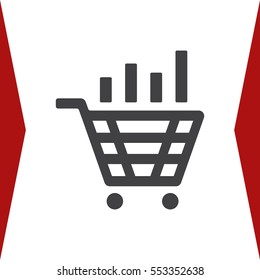 growth of business Icon Vector flat design style