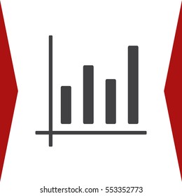 growth of business Icon Vector flat design style
