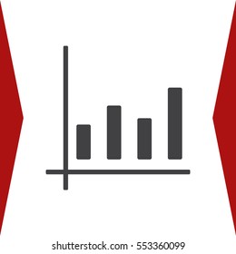 growth of business Icon Vector flat design style