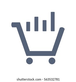 growth of business Icon Vector flat design style