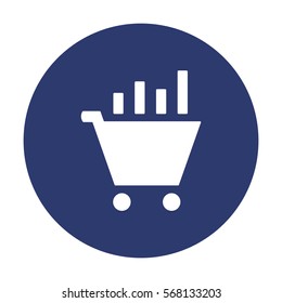 growth of business Icon Vector flat design style