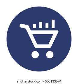 growth of business Icon Vector flat design style