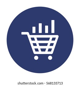 growth of business Icon Vector flat design style