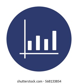 growth of business Icon Vector flat design style