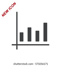 growth of business Icon Vector flat design style