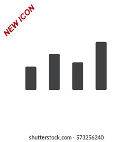 growth of business Icon Vector flat design style