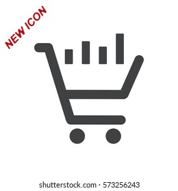 growth of business Icon Vector flat design style