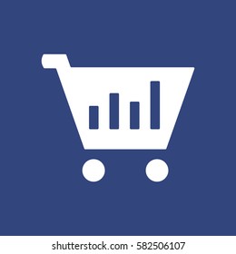 growth of business Icon Vector flat design style