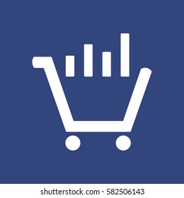 growth of business Icon Vector flat design style