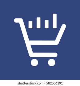 growth of business Icon Vector flat design style