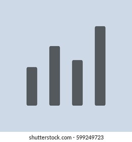growth of business Icon Vector flat design style