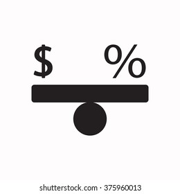 growth of business. Icon, vector illustration. Flat design  