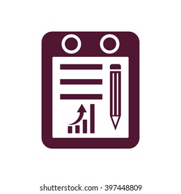 growth of business.   Icon, vector illustration. Flat design style