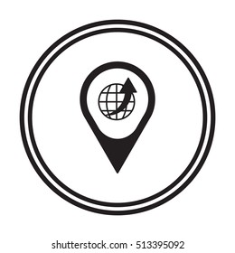 Growth of business  icon,vector. Flat design.