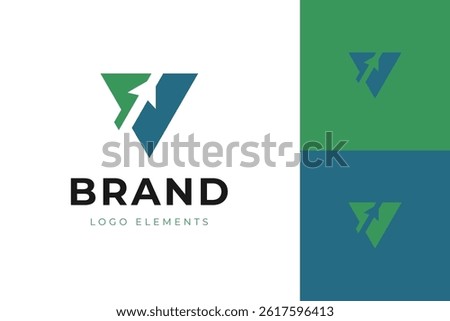 Growth Up business logo icon design with arrow vector graphic for financial logo template